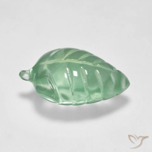 Préhnite Vert frais naturelle Fantaisie, 5.43 ct, Transparent