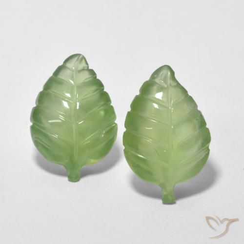 13.68ctw Naturel Vert jaunâtre Préhnite, Fantaisie, Transparent
