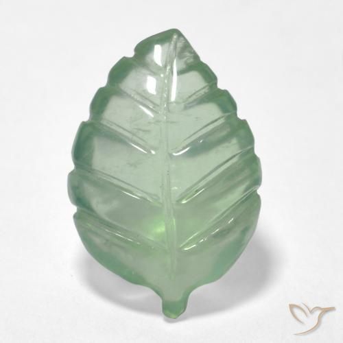 5.25ct Naturel Vert poire léger Préhnite, Fantaisie, Transparent