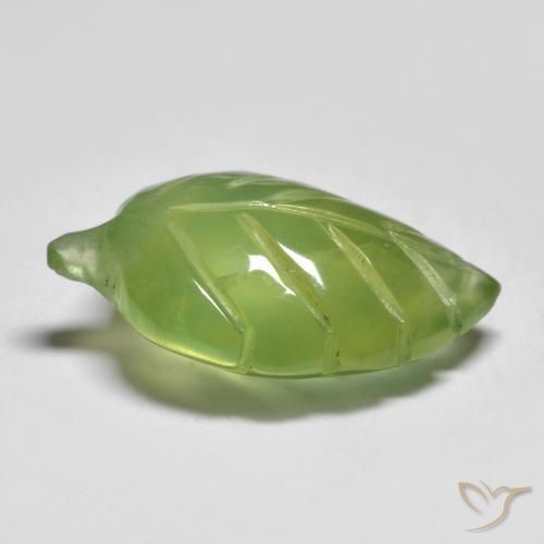 Préhnite Vert citron naturelle Fantaisie, 6.88 ct, Transparent