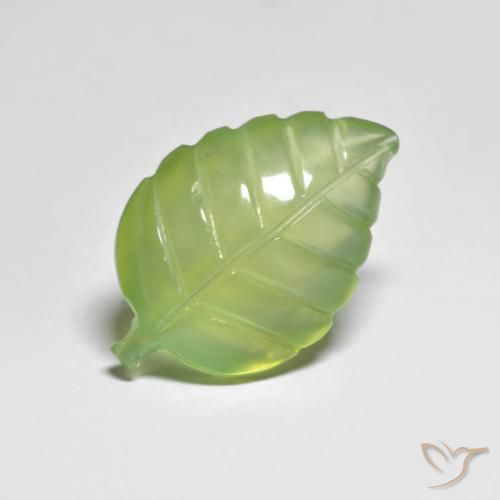 Préhnite Vert vif et léger naturelle Fantaisie, 8.83 ct, Transparent