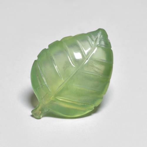 Préhnite vert naturelle forme fantaisie, 9,34 ct, transparent