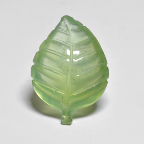 Préhnite vert naturelle forme fantaisie, 9,34 ct, transparent