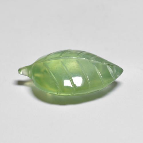 Préhnite vert naturelle forme fantaisie, 9,34 ct, transparent