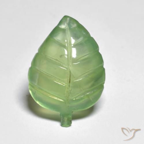 8.23ct Naturel Olive verte Préhnite, Fantaisie, Transparent
