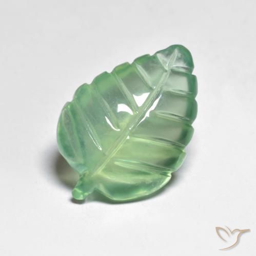 Préhnite Vert clair naturelle Fantaisie, 7.40 ct, Transparent