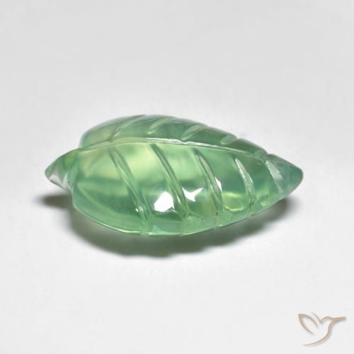 Préhnite Vert clair naturelle Fantaisie, 7.40 ct, Transparent