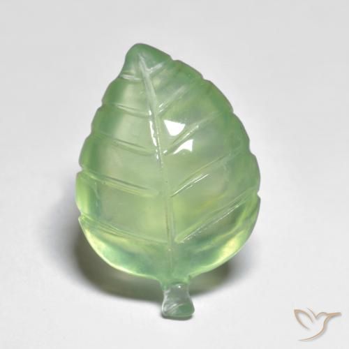 9.68ct Naturel Vert jaunâtre Préhnite, Fantaisie, Transparent