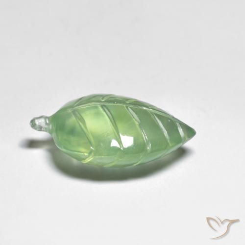 Préhnite Vert jaunâtre naturelle Fantaisie, 9.68 ct, Transparent