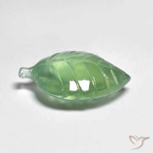 Préhnite Vert chaud naturelle Fantaisie, 7.09 ct, Transparent