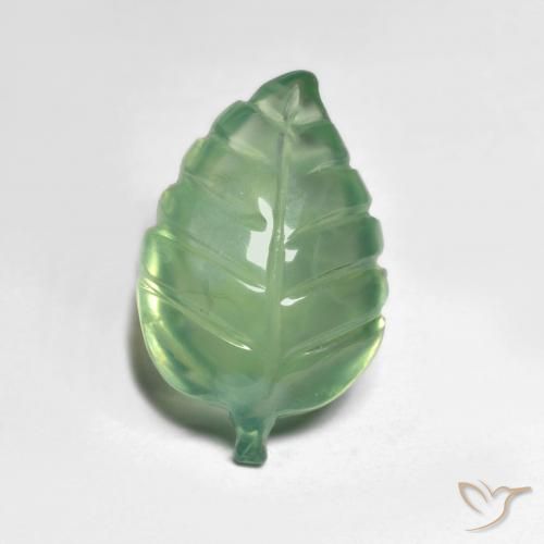 5.76ct Naturel Vert clair Préhnite, Fantaisie, Translucide