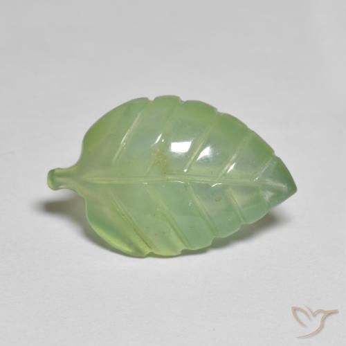 Préhnite Vert moyen naturelle Fantaisie, 8.05 ct, Transparent