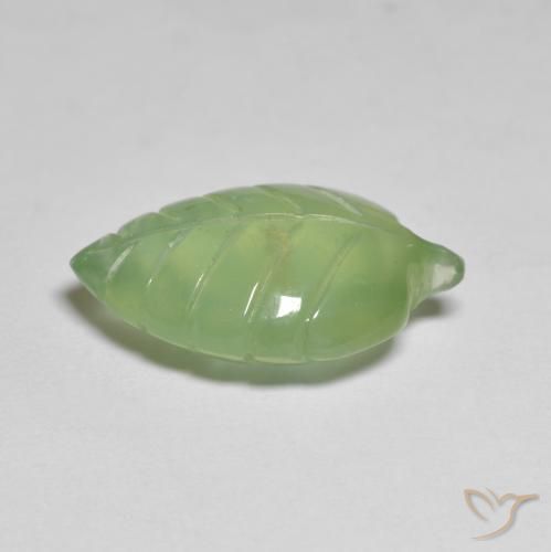 Préhnite Vert moyen naturelle Fantaisie, 8.05 ct, Transparent