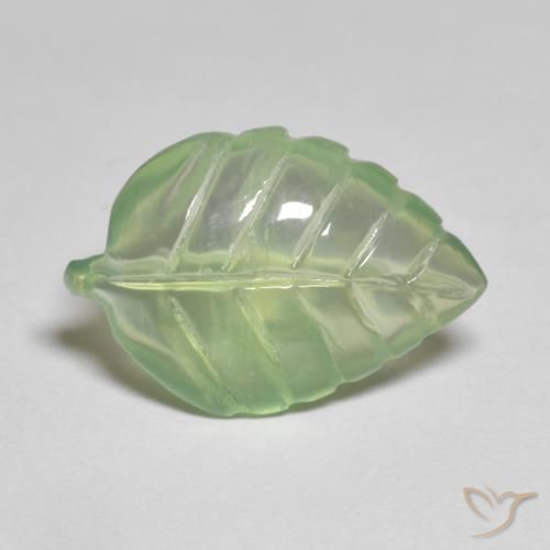 7.31ct Naturel Vert jaunâtre Préhnite, Fantaisie, Transparent