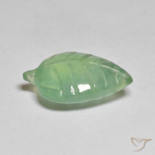 Préhnite Vert moyen naturelle Fantaisie, 6.99 ct, Transparent