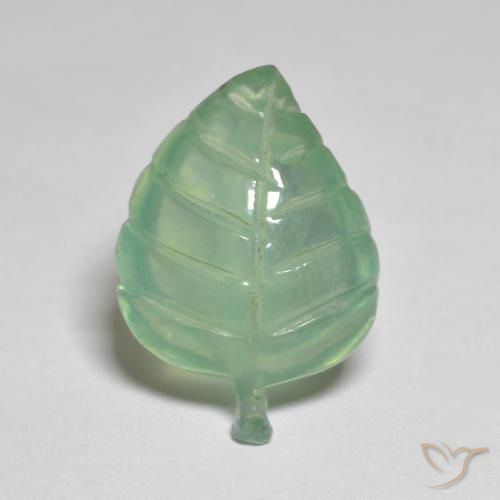 7.60ct Naturel Menthe légère Préhnite, Fantaisie, Transparent