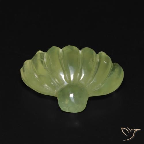 10.00ct Naturel Vert citron Préhnite, Fantaisie, Translucide