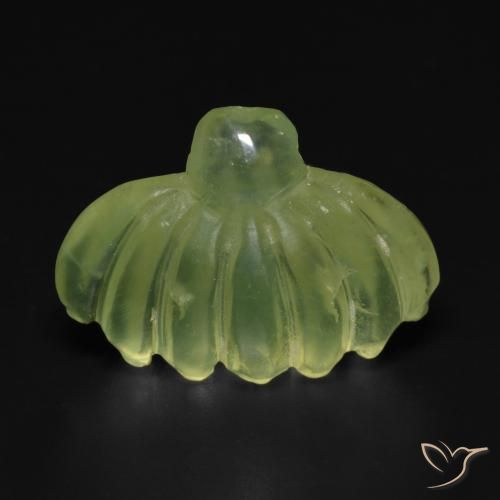 Préhnite Vert citron naturelle Fantaisie, 10.00 ct, Translucide