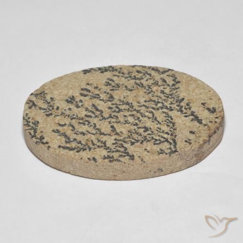 Dendrite de psilomélane Multicolore naturelle ovale, 46.04 ct, Opaque