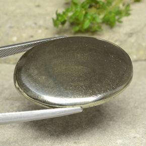 Pyrite Or naturelle Coupe ovale, 36.35 ct, Opaque