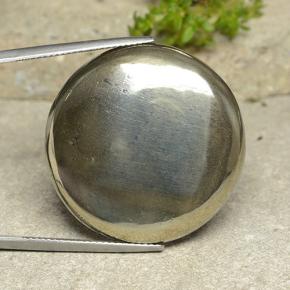 Pyrite Or naturelle Coupe roude, 62.09 ct, Opaque