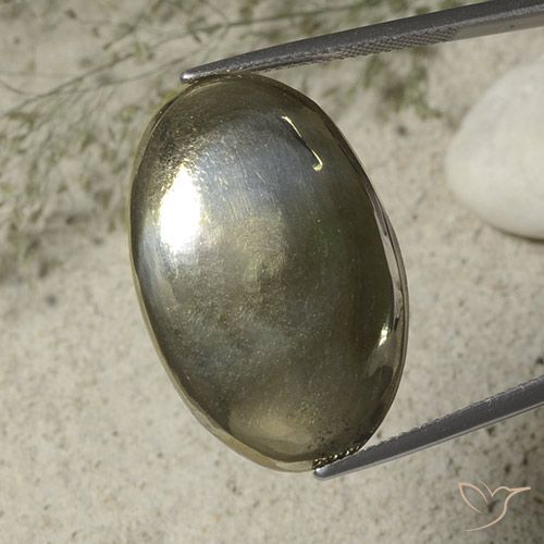 36.23ct Naturel Or Pyrite, ovale, Opaque