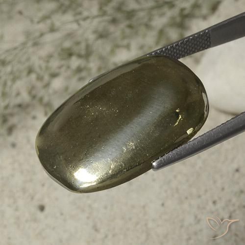Pyrite Or naturelle Coussin, 33.29 ct, Opaque