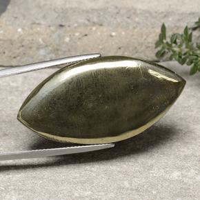 Pyrite Or naturelle Marquise, 54.27 ct, Opaque