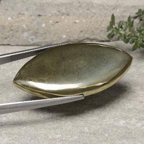 Pyrite Or naturelle Marquise, 54.27 ct, Opaque
