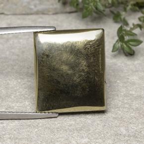 Pyrite Or naturelle Baquette, 19.42 ct, Opaque