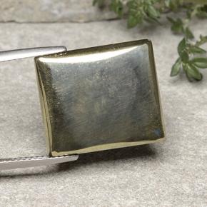 Pyrite Or naturelle Baquette, 19.42 ct, Opaque