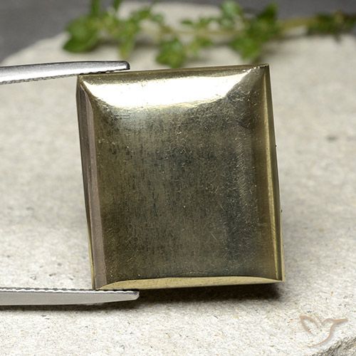 33.54ct Naturel Or Pyrite, Baquette, Opaque