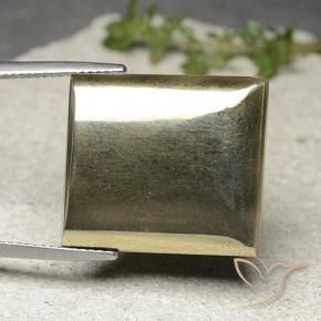 Pyrite Or naturelle Baquette, 33.54 ct, Opaque