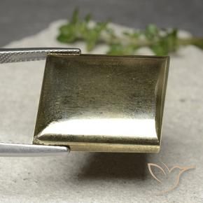 Pyrite Or naturelle Baquette, 33.54 ct, Opaque