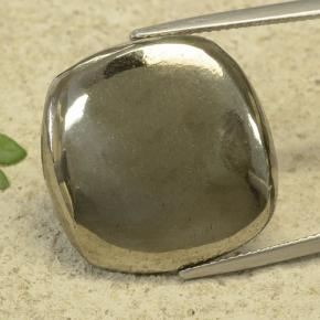 Pyrite jaune naturelle coupe coussin, 29,69 ct, opaque