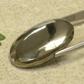 Pyrite Or naturelle Coupe ovale, 37.46 ct, Opaque