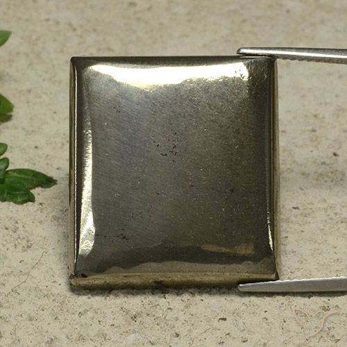 Pyrite Or naturelle Baquette, 36.09 ct, Opaque