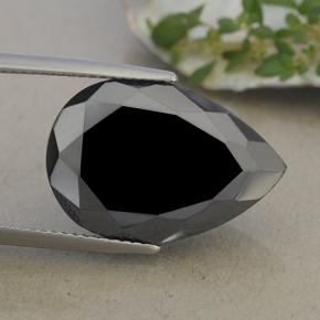 Pyrite Noire naturelle En forme de poire, 22.86 ct, Opaque