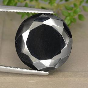 Pyrite Gris foncé métallisé naturelle Coupe roude, 19.12 ct, Opaque