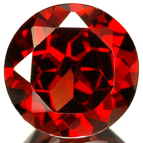 Grenat pyrope rouge naturelle coupe roude, 2,05 ct, VS