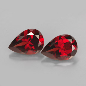 Achetez naturel ct rouge grenat pyrope gems, en forme de poire, en provenance mozambique chez gemselect. en stock, livraison internationale!