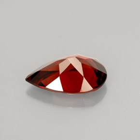 Grenat pyrope rouge naturelle en forme de poire, 2,23 ct, VVS-VS