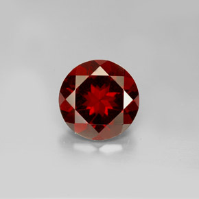 Grenat pyrope rouge naturelle coupe roude, 3,17 ct, VS