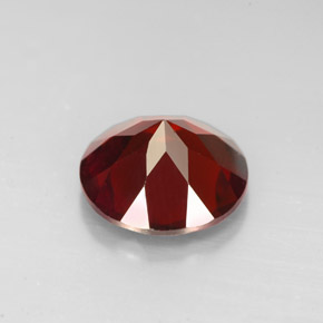 Grenat pyrope rouge naturelle coupe roude, 2,96 ct, VVS-VS