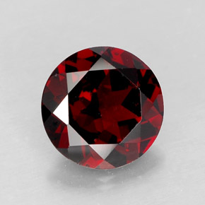 Grenat pyrope rouge naturelle coupe roude, 2,90 ct, VS
