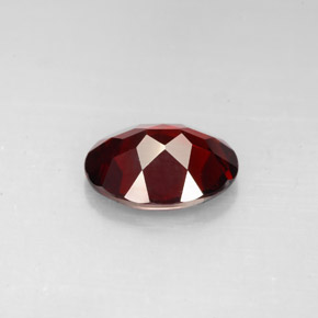 Grenat pyrope rouge naturelle coupe ovale, 2,57 ct, VVS-VS