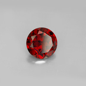 Grenat pyrope rouge naturelle coupe roude, 2,12 ct, VS