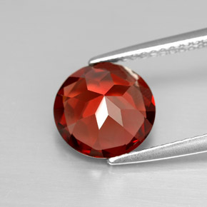 Grenat pyrope rouge naturelle coupe roude, 2,91 ct, VVS-VS