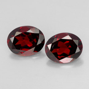 Achetez naturel ct rouge grenat pyrope gems, coupe ovale, en provenance mozambique chez gemselect. en stock, livraison internationale!