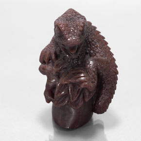 Grenat pyrope rouge naturelle forme fantaisie, 139,75 ct, opaque